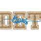 Detroit Football DTF Transfers, Ready to Press, T-shirt Transfer, Heat Transfer, Direct to Film, Sports Fan Apparel, Girly, FAUX Glitter