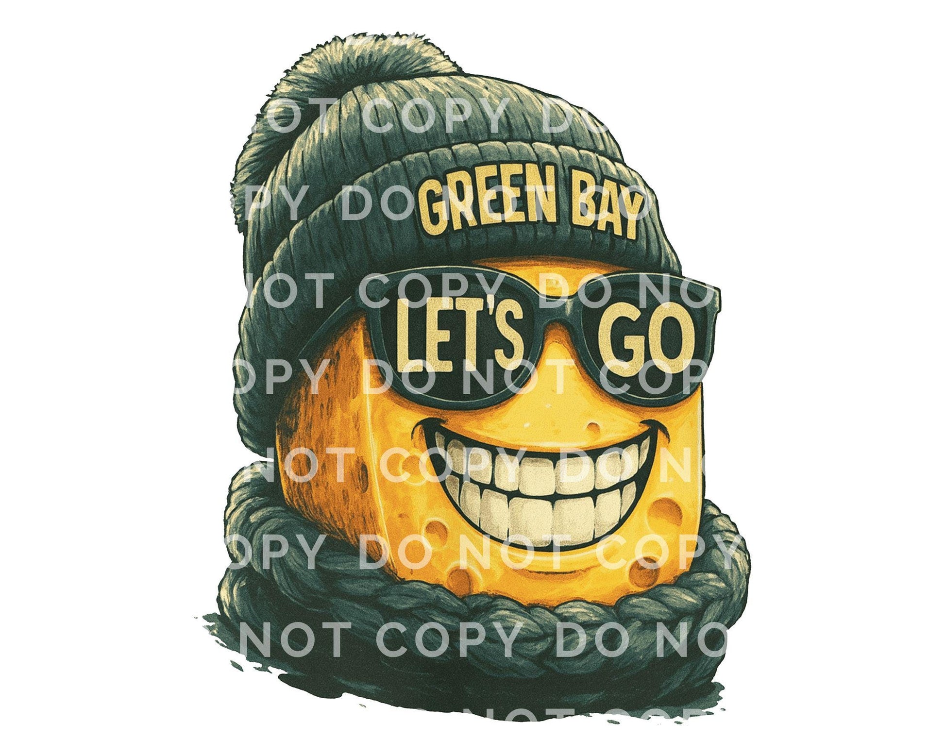 Green Bay Wisconsin Football DTF Transfer, Ready to Press, T-shirt Transfer, Heat Transfer, Direct to Film, Sports Team Apparel, Cheese