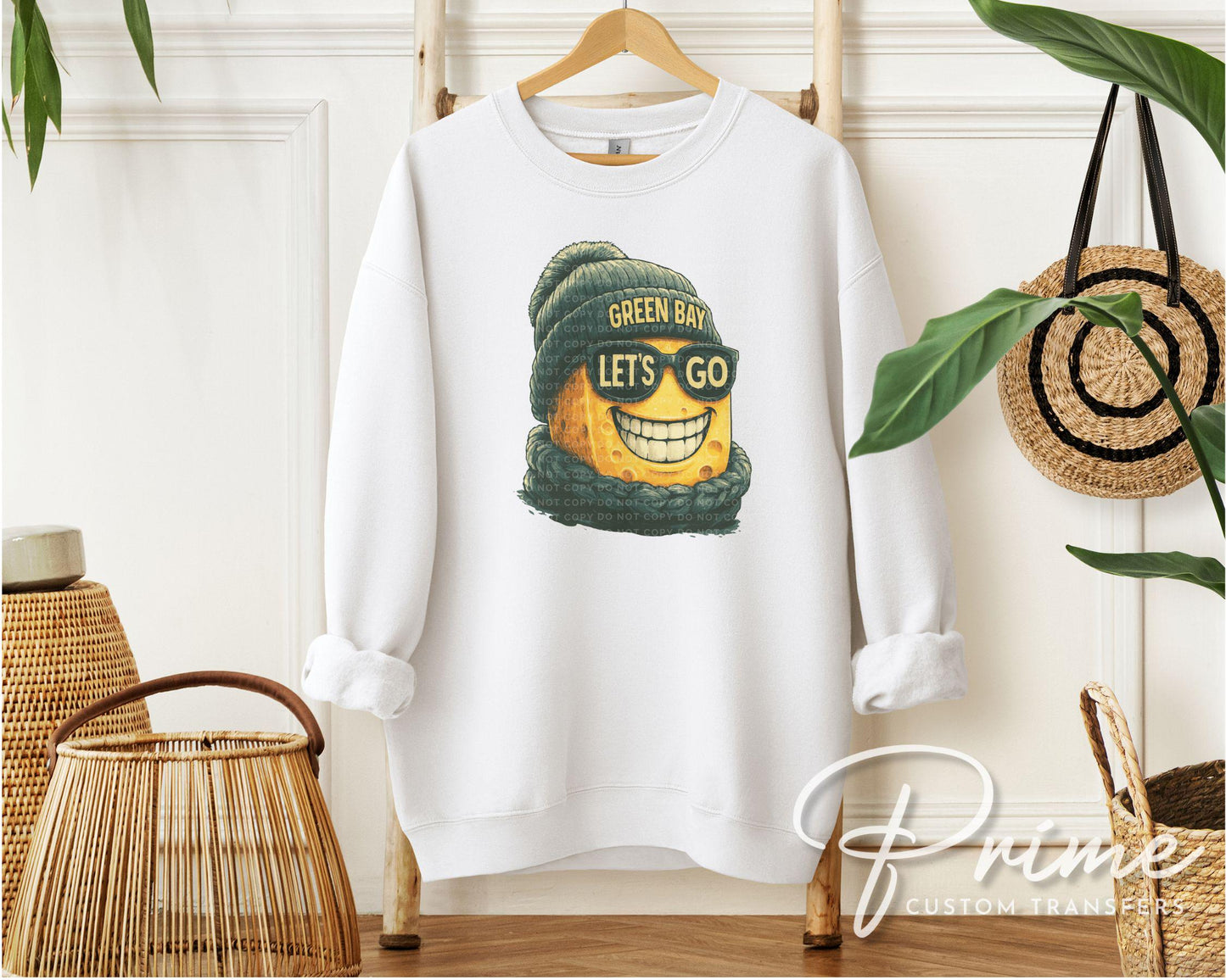 Green Bay Wisconsin Football DTF Transfer, Ready to Press, T-shirt Transfer, Heat Transfer, Direct to Film, Sports Team Apparel, Cheese
