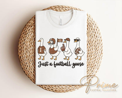 Football Silly Goose DTF Transfer, Ready to Press, Heat Transfer, Direct to Film, Sports Fan Apparel, Funny Game Day