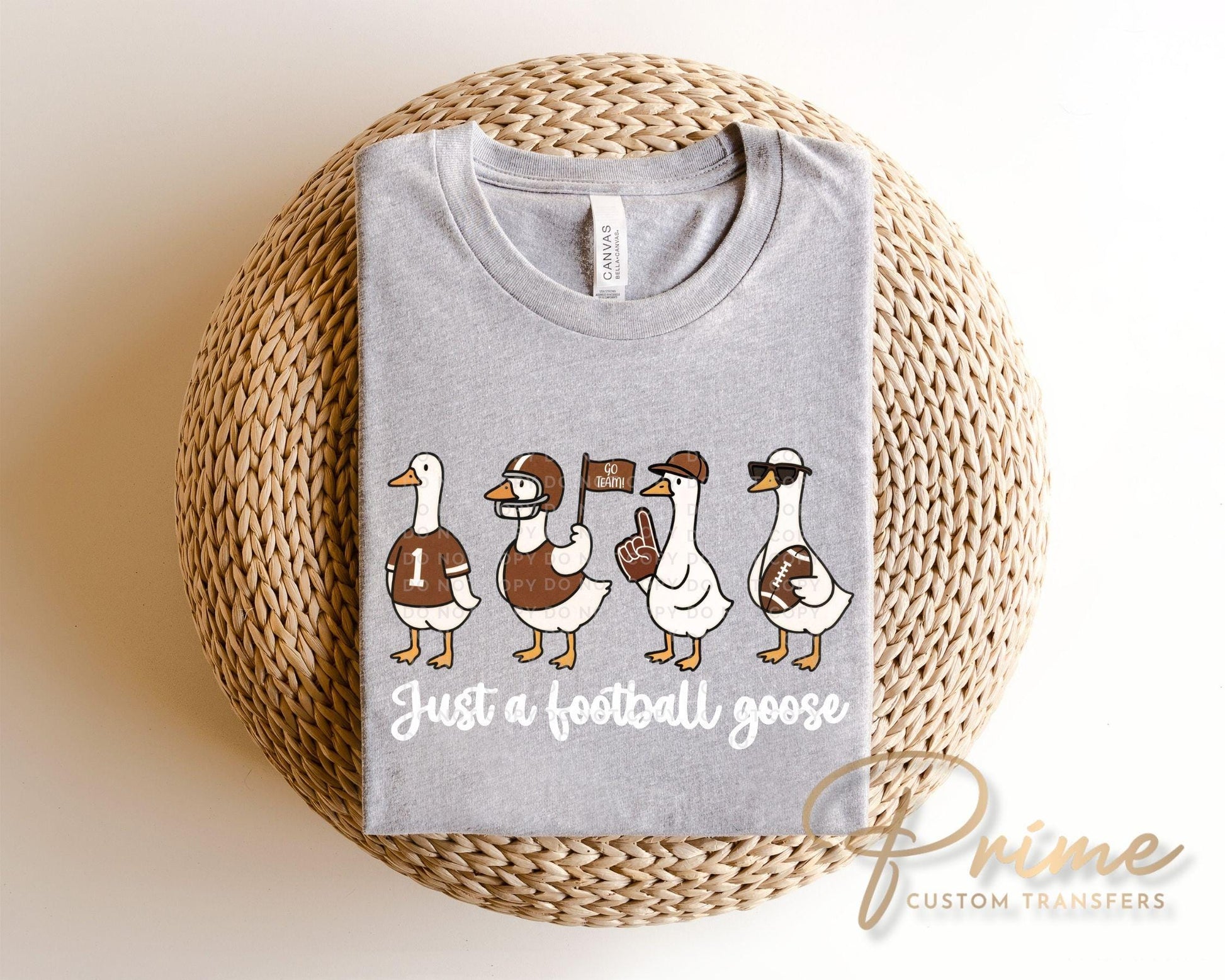 Football Silly Goose DTF Transfer, Ready to Press, Heat Transfer, Direct to Film, Sports Fan Apparel, Funny Game Day