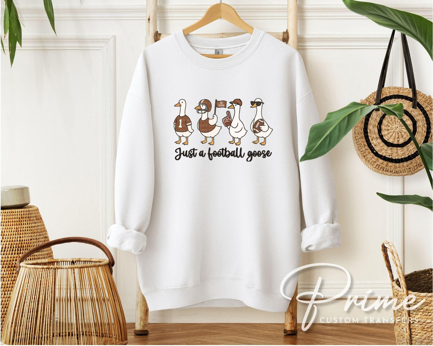 Football Silly Goose DTF Transfer, Ready to Press, Heat Transfer, Direct to Film, Sports Fan Apparel, Funny Game Day