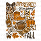 Fall Football Collage DTF Transfer, Ready to Press, T-shirt Transfer, Heat Transfer, Direct to Film, Game Day, Coquette Football Bow