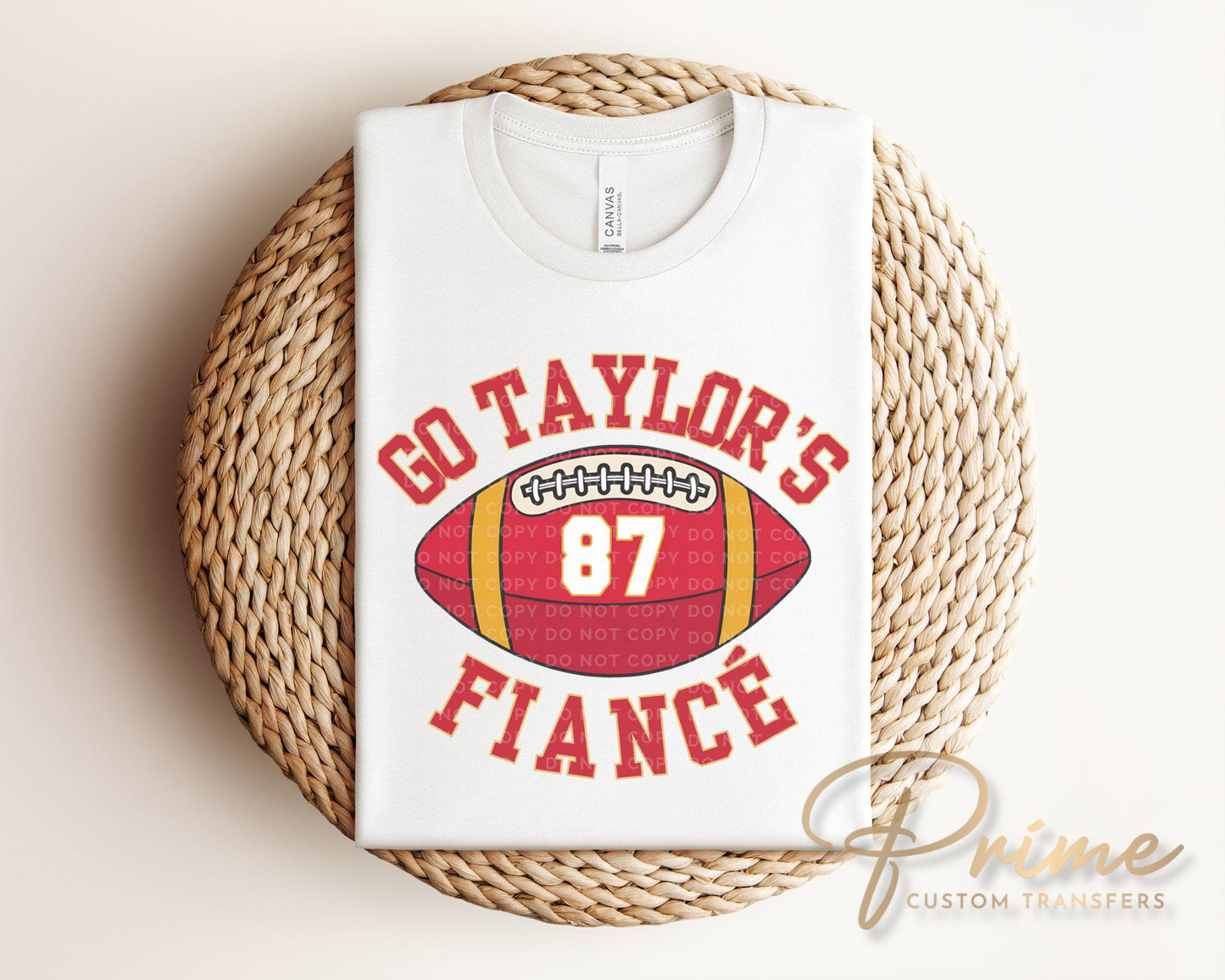 Go Taylor's Fiancé DTF Transfer, Ready to Press, T-shirt Transfer, Heat Transfer, Direct to Film, Football Shirt, Boyfriend