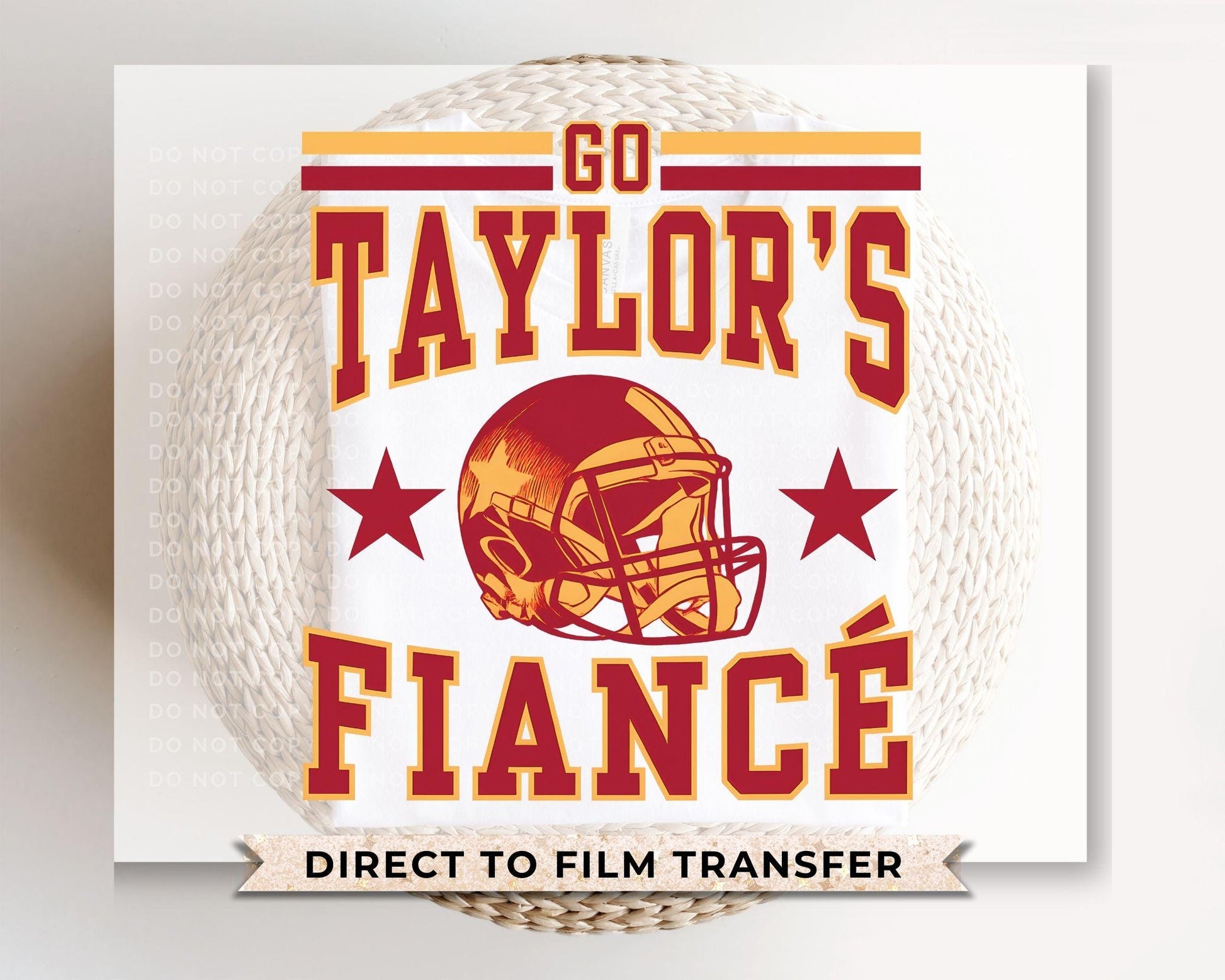 Go Taylor's Fiancé DTF Transfer, Ready to Press, T-shirt Transfer, Heat Transfer, Direct to Film, Football Shirt Decal, Game Day, Trendy