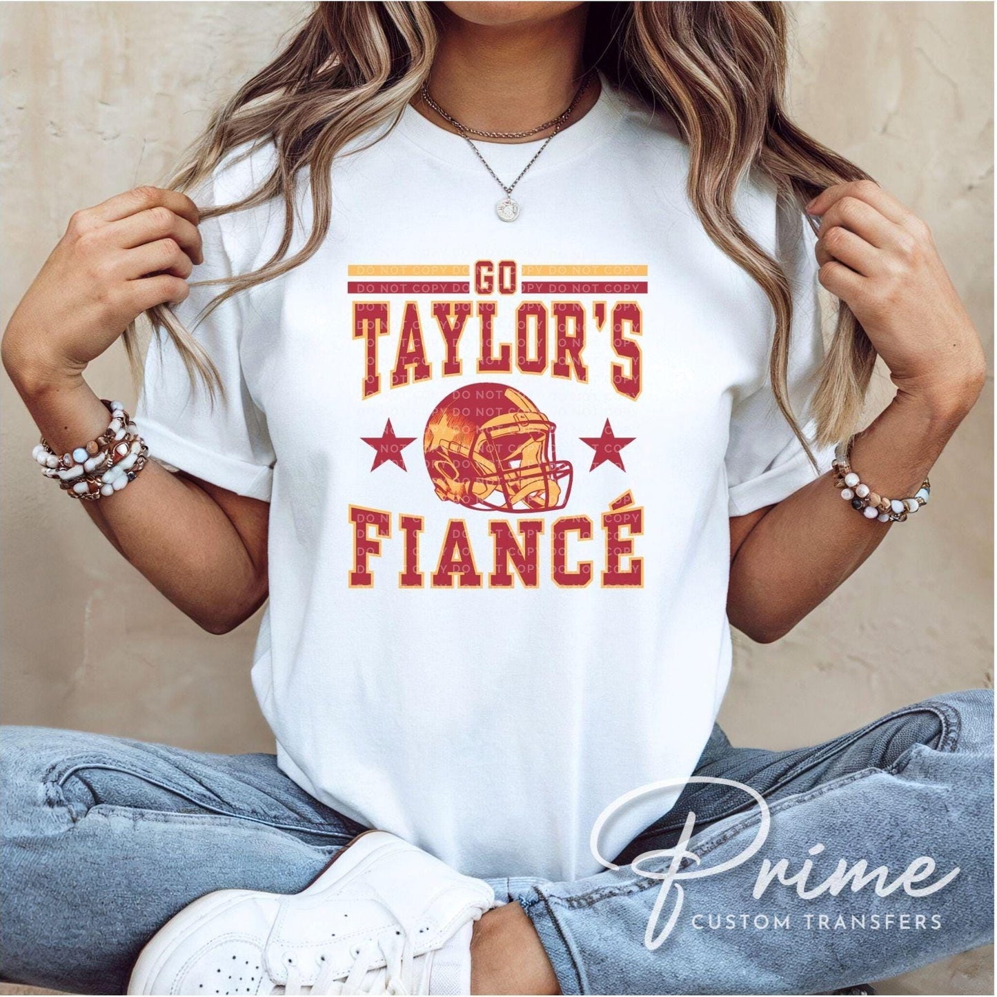 Go Taylor's Fiancé DTF Transfer, Ready to Press, T-shirt Transfer, Heat Transfer, Direct to Film, Football Shirt Decal, Game Day, Trendy