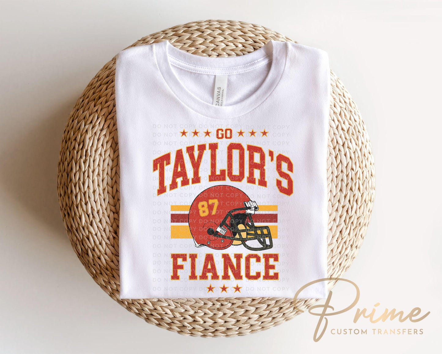Go Taylor's Fiancé DTF Transfer, Ready to Press, T-shirt Transfer, Heat Transfer, Direct to Film, Football Shirt Decal, Game Day, Trendy