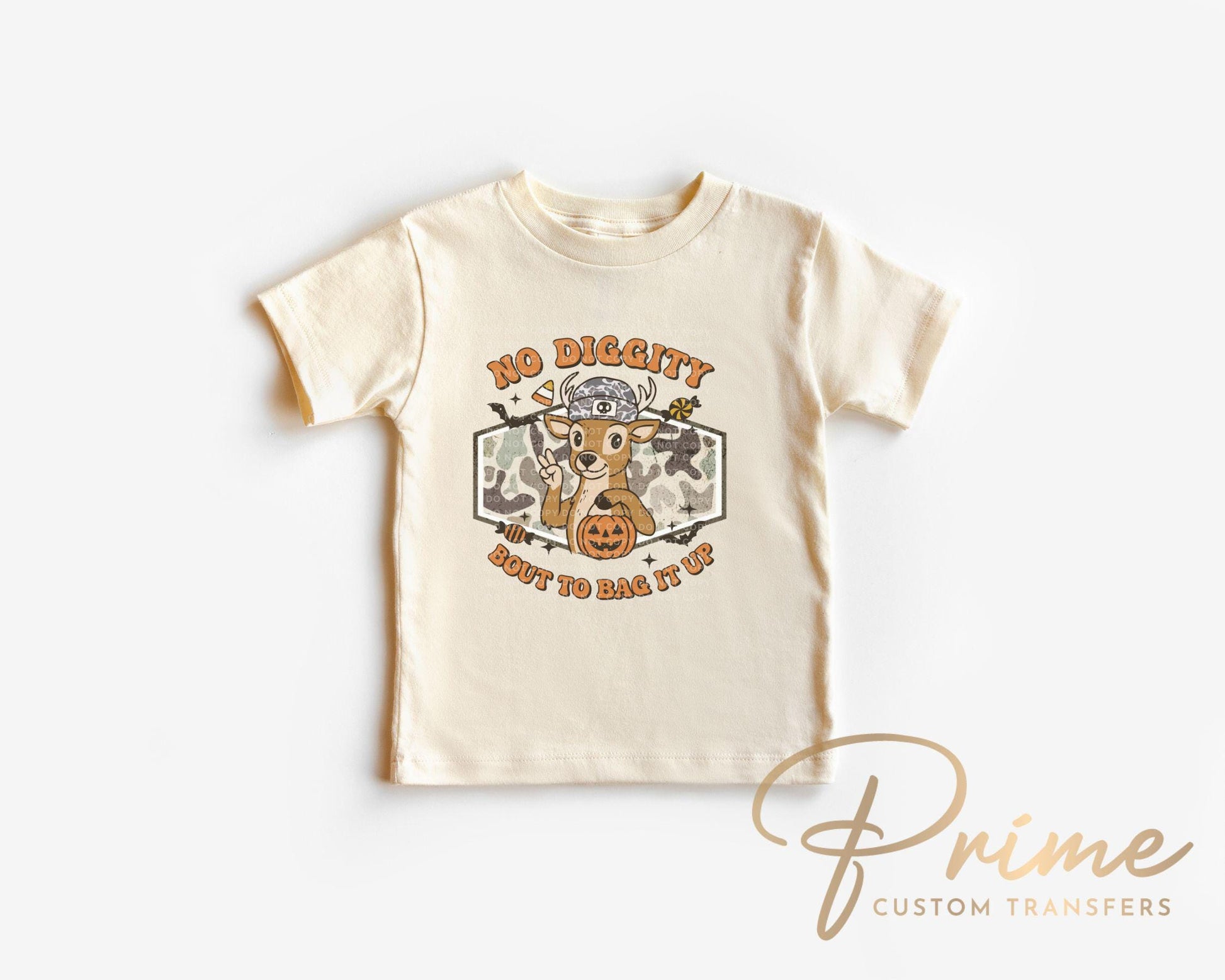 Bout To Bag It Up DTF Transfer, Ready to Press, T-shirt Transfers, Heat Transfer, Direct to Film, Trick or Treat, Camo, Buck