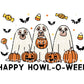 Halloween Dogs DTF Transfers, Ready to Press, T-shirt Transfers, Heat Transfer, Direct to Film, Ghost, Puppy, Pet Lover, Happy Howl-O-Ween