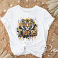 Tiger Mascot DTF Transfer, Ready to Press, T-shirt Transfer, Heat Transfer, Direct to Film, Sport Fan, Football, Baseball, Basketball