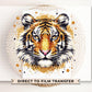 Tiger Mascot DTF Transfer, Ready to Press, T-shirt Transfer, Heat Transfer, Direct to Film, Football, Baseball, Basketball, FAUX Glitter