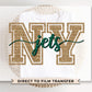 New York Football DTF Transfer | Direct to Film | Faux Glitter
