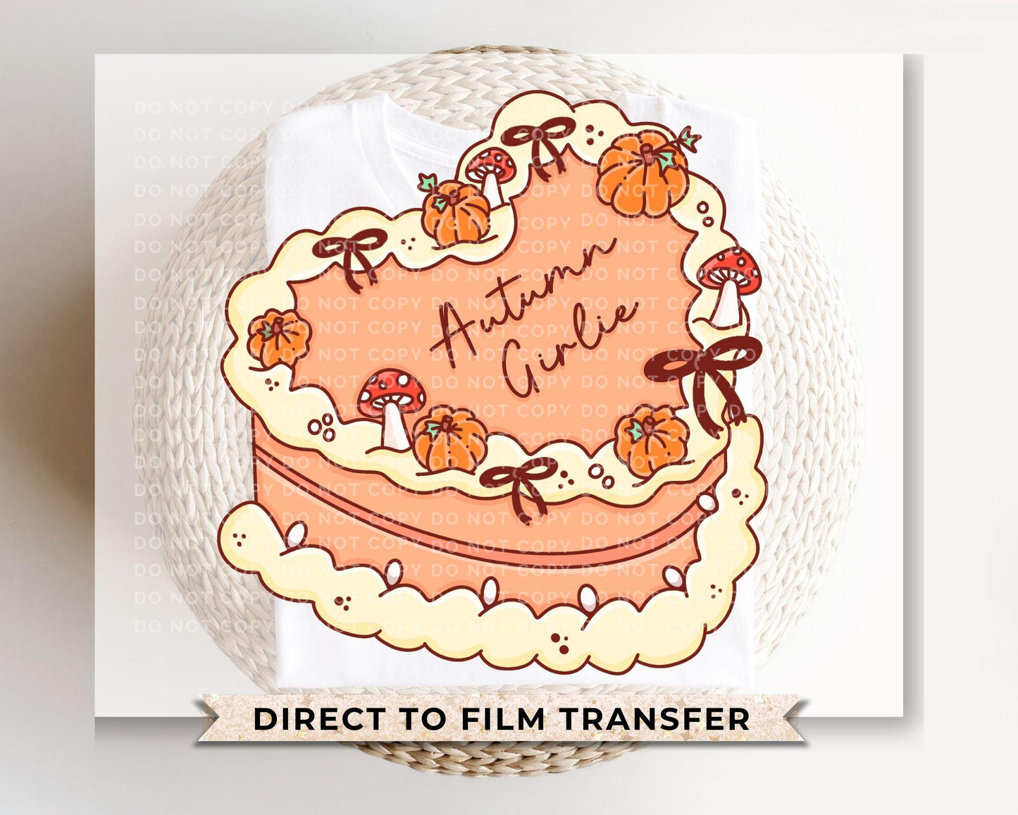 Autumn Girlie Birthday Cake DTF Transfer | Direct to Film