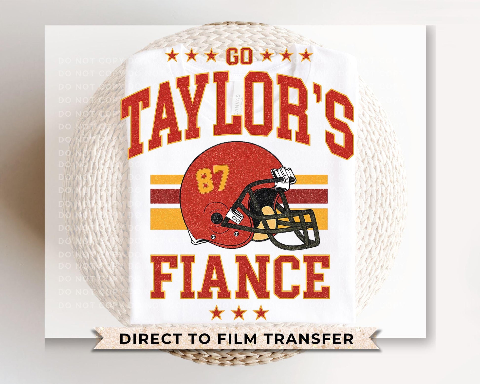 Go Taylor's Fiancé DTF Transfer, Ready to Press, T-shirt Transfer, Heat Transfer, Direct to Film, Football Shirt Decal, Game Day, Trendy