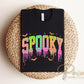 Drippy Neon Spooky DTF Transfer, Ready to Press, T-shirt Transfers, Heat Transfer, Direct to Film, Colorful, Checkered Halloween