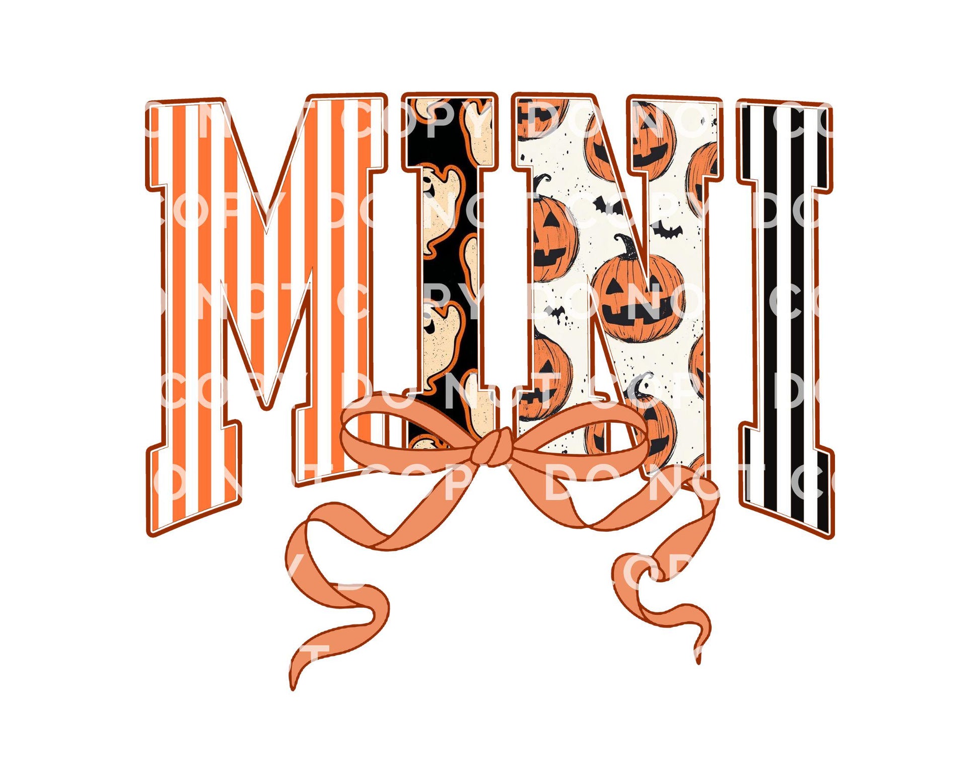 Coquette Halloween Mini DTF Transfer, Ready to Press, Heat Transfer, Direct to Film, Mommy and Me Matching Shirt Transfers