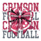 Alabama Coquette Football DTF Transfer, Ready to Press, Direct to Film