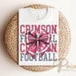Alabama Coquette Football DTF Transfer, Ready to Press, Direct to Film