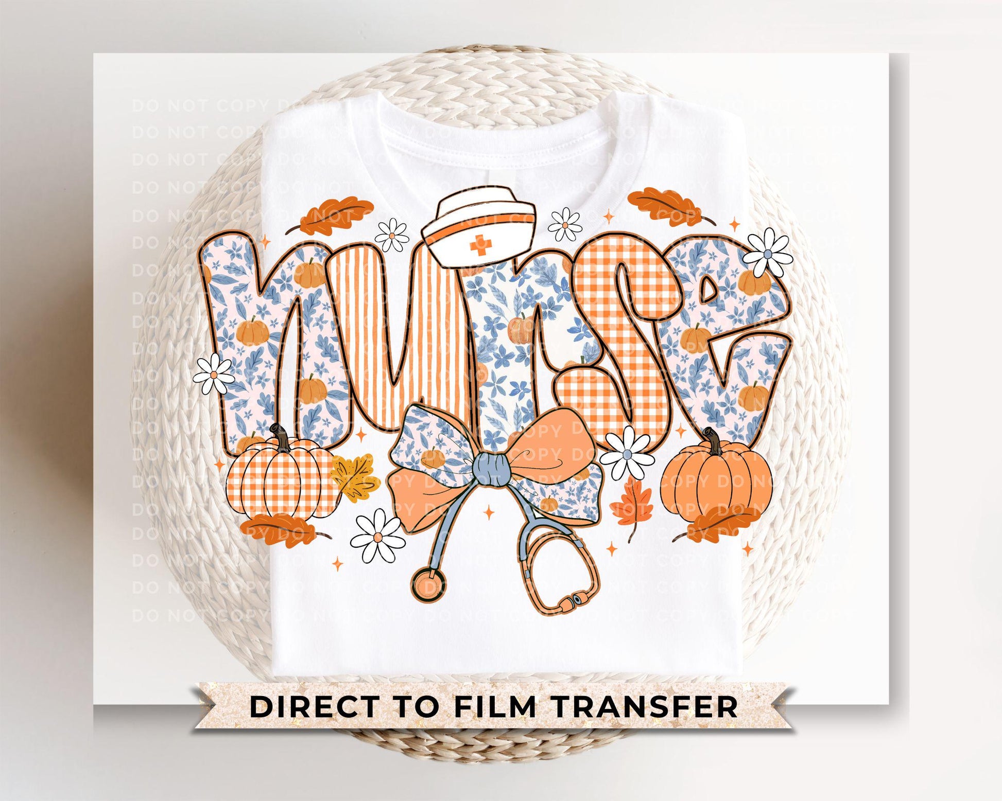 Coquette Halloween Nurse DTF Transfer, Ready to Press, T-shirt Transfer, Heat Transfer, Direct to Film