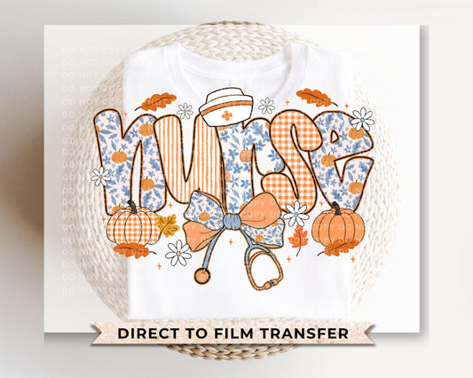 Coquette Halloween Nurse DTF Transfer, Ready to Press, T-shirt Transfer, Heat Transfer, Direct to Film