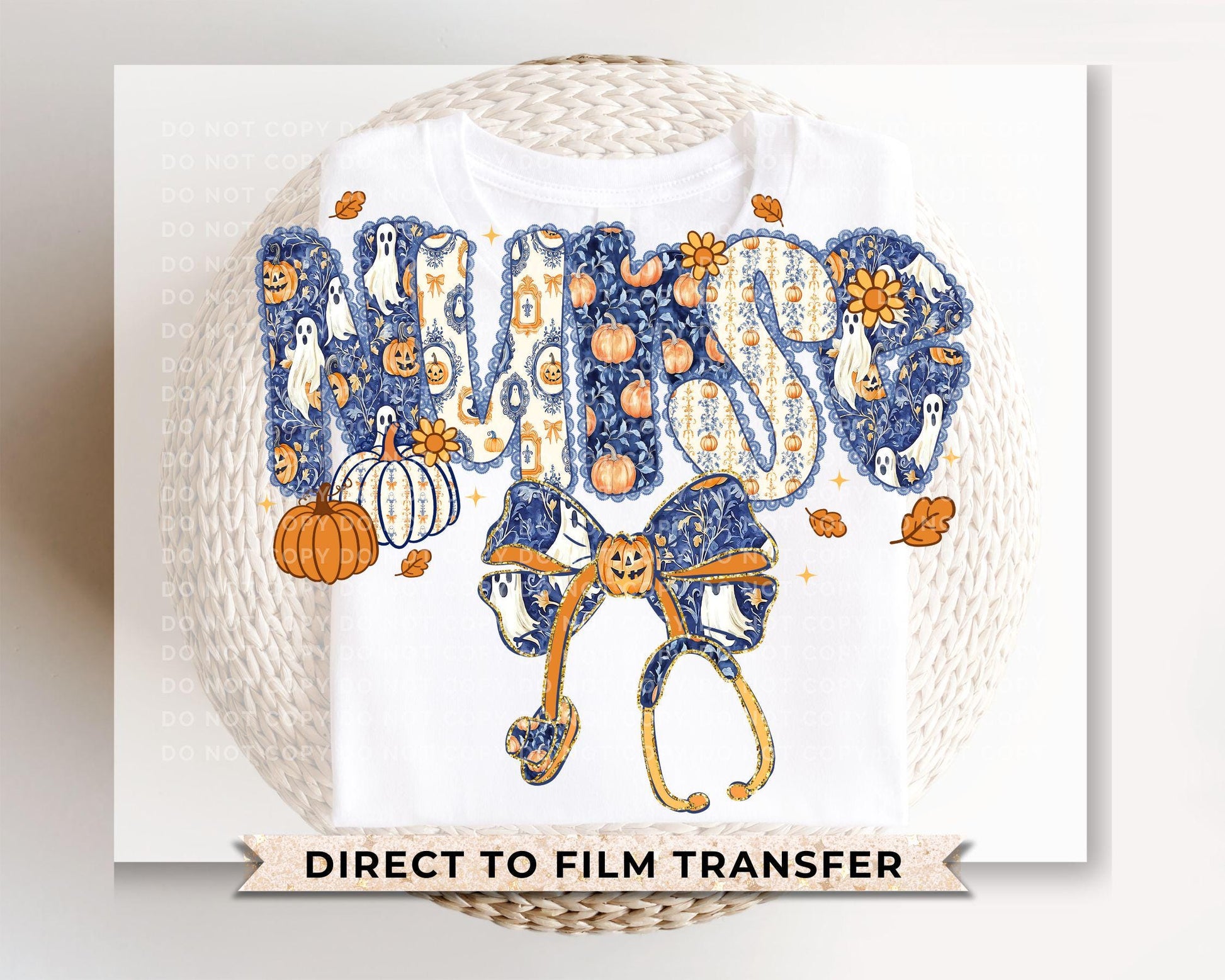 Coquette Halloween Nurse DTF Transfer, Ready to Press, T-shirt Transfer, Heat Transfer, Direct to Film