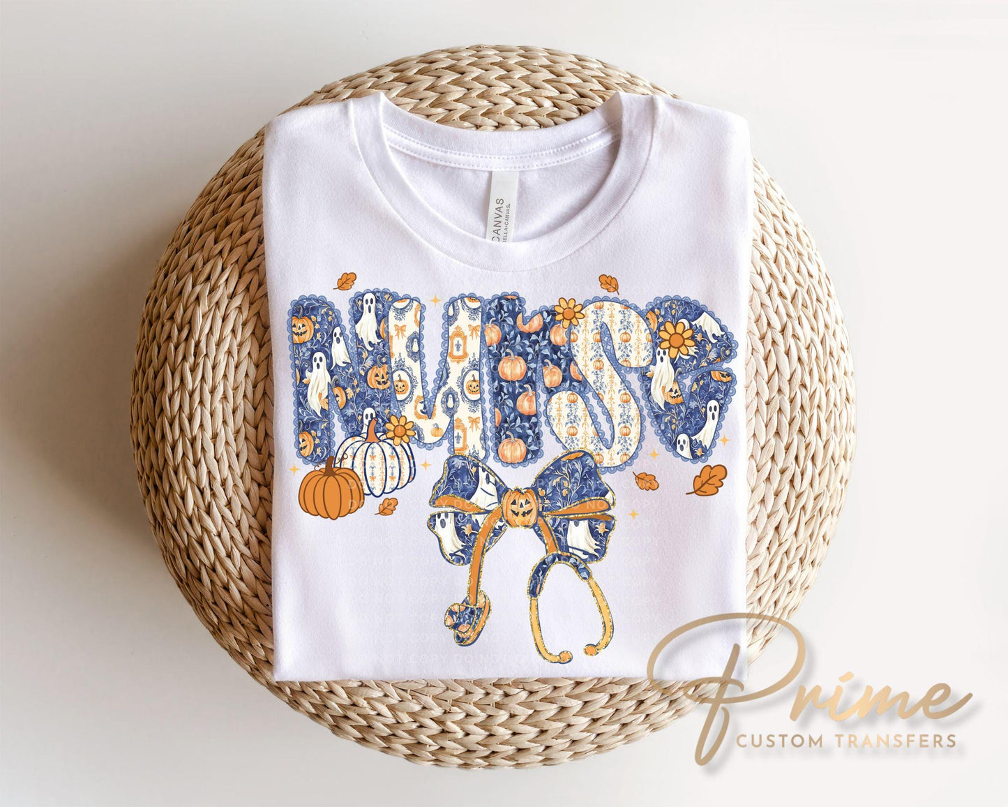 Coquette Halloween Nurse DTF Transfer, Ready to Press, T-shirt Transfer, Heat Transfer, Direct to Film