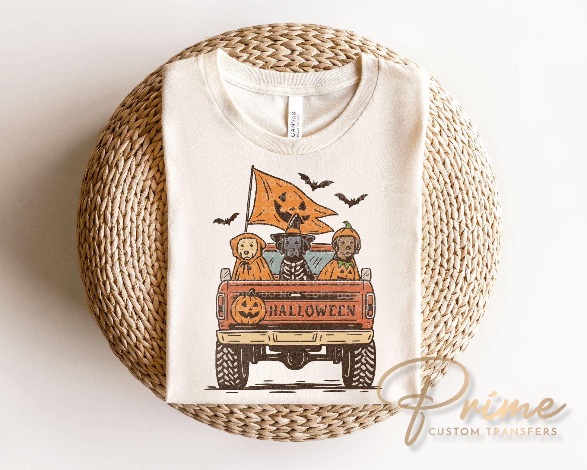 Halloween Dogs DTF Transfers, Ready to Press, T-shirt Transfers, Heat Transfer, Direct to Film, Pet Lover, Truck, Dog Mom