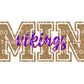 Minnesota Football DTF Transfer | FAUX Glitter Effect | Direct to Film