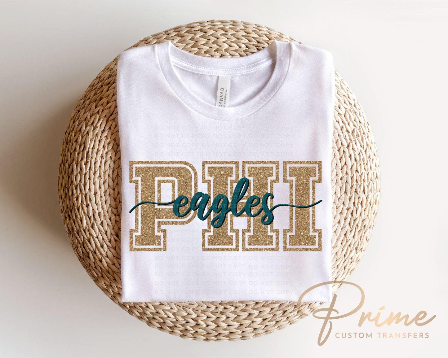 Philadelphia Football DTF Transfer | Direct to Film | Faux Glitter Effect