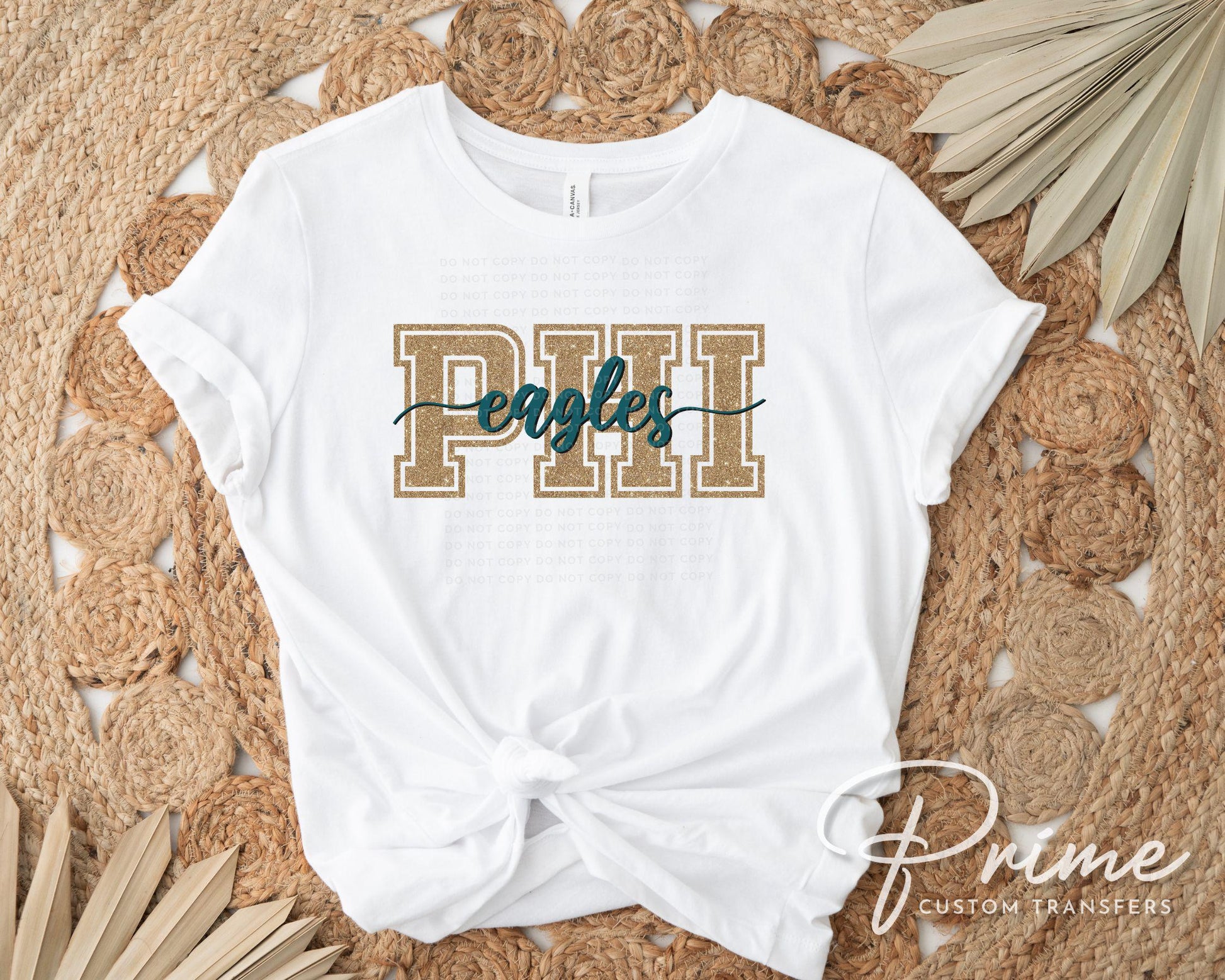 Philadelphia Football DTF Transfer | Direct to Film | Faux Glitter Effect