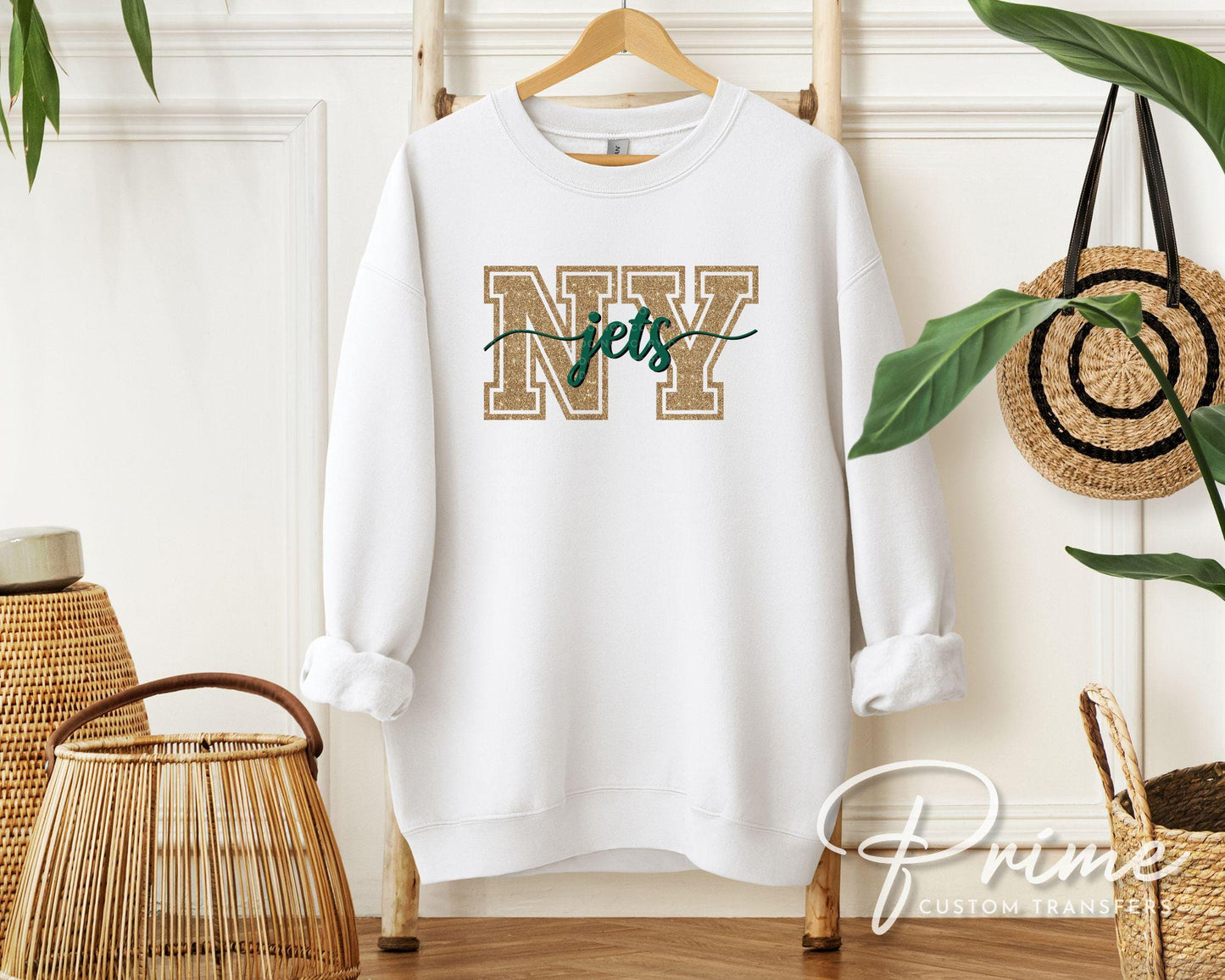 New York Football DTF Transfer | Direct to Film | Faux Glitter