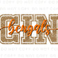 Cincinnati Football DTF Transfer | Direct to Film | Faux Glitter Effect