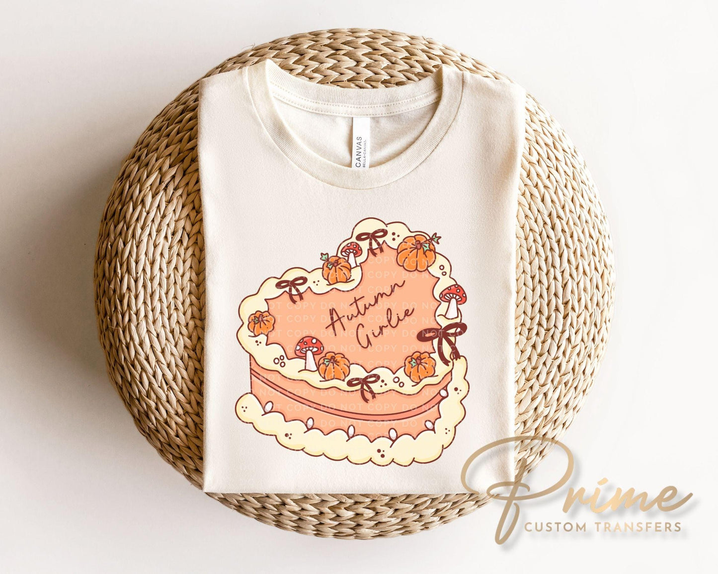 Autumn Girlie Birthday Cake DTF Transfer | Direct to Film