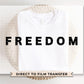 Charlie Kirk Freedom DTF Transfer, Ready to Press, T-shirt Transfer, Heat Transfer, Direct to Film, Human Rights, Justice, Political