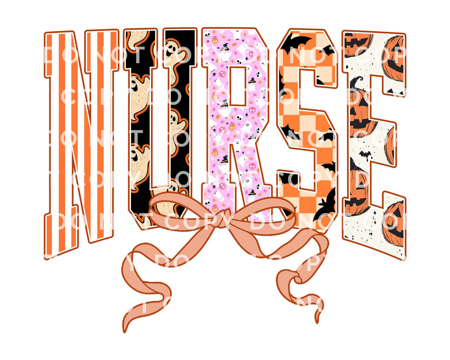 Coquette Halloween Nurse DTF Transfer, Ready to Press, T-shirt Transfer, Heat Transfer, Direct to Film