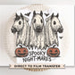 Spooky Nightmares Horses DTF Transfer, Ready to Press, T-shirt Transfer, Heat Transfer, Direct to Film, Western, Halloween