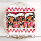 Brushstrokes Reindeer DTF Transfer, Trendy, Ready to Press