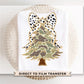 Coquette Camo Christmas Tree DTF Transfer, Trendy, Ready to Press, Brushstroke, Dalmatian