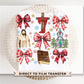 Coquette Nativity DTF Transfer, Trendy, Ready to Press, Jesus, Collage