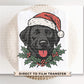 Black Lab Christmas DTF Transfer, Trendy Christmas, DTF Christmas, Ready to Press