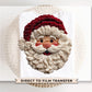 Faux Latch Hook Yarn Santa DTF Transfer, Trendy, Ready to Press