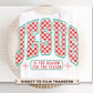 Jesus is the Reason for the Season Christmas DTF Transfer, Ready to Press, Trendy, Heat Transfer