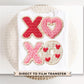 XOXO Faux Yarn DTF Transfer | Ready To Press | Direct To Film
