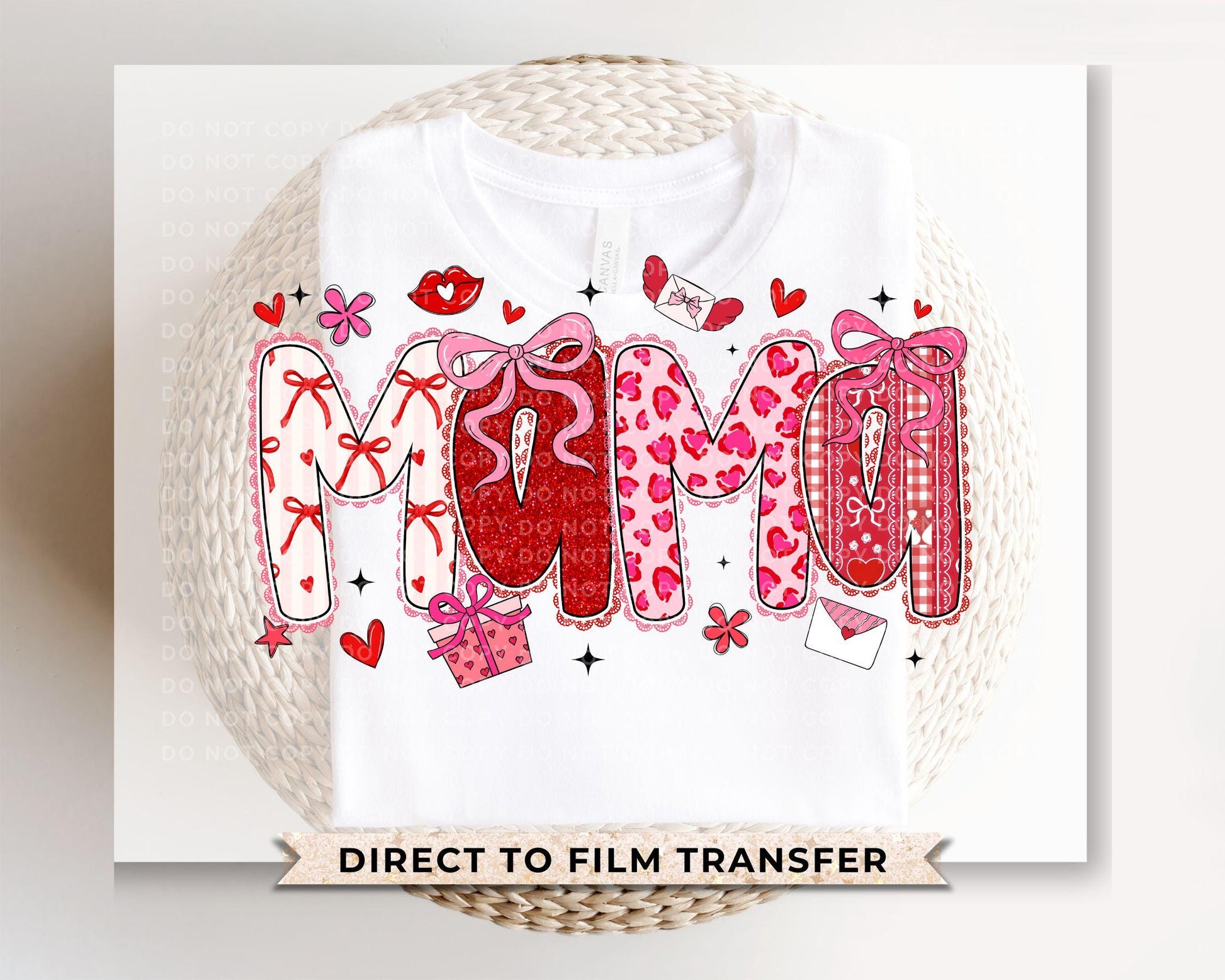 Valentine's Day Mama DTF Transfer | Ready to Press | Direct to Film