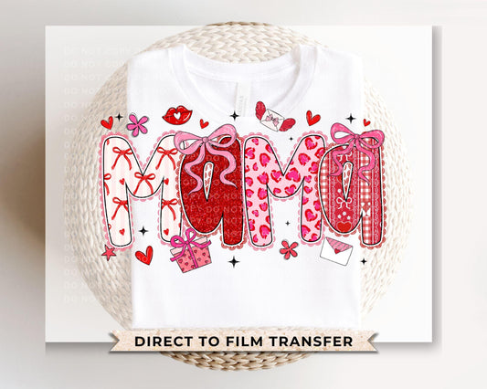 Valentine's Day Mama DTF Transfer | Ready to Press | Direct to Film