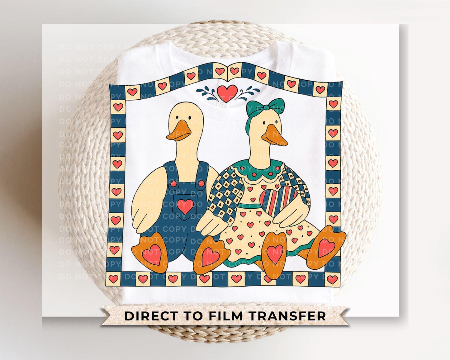 Thrifted Geese DTF Transfer | Ready to Press | Direct to Film
