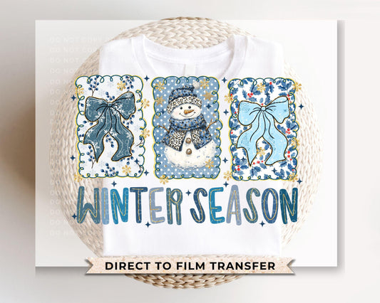 Winter Season DTF Transfer | Ready to Press | Direct to Film