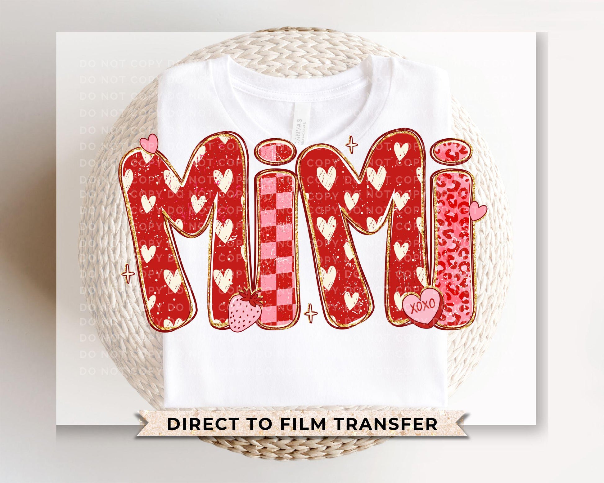 Valentine's Day Mimi DTF Transfer | Ready to Press | Direct to Film