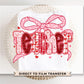 Preppy Teacher Valentine DTF Transfer | Ready to Press | Direct to Film