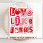 Love Like Jesus Faux Yarn DTF Transfer | Ready to Press | Direct to Film